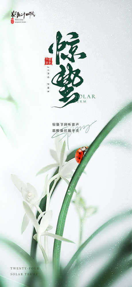 惊蛰二十四节气海报_源文件下载_PSD格式_1080X2340像素-兰花,海报,二十四节气-作品编号:2025041113427456-志设-zs9.com