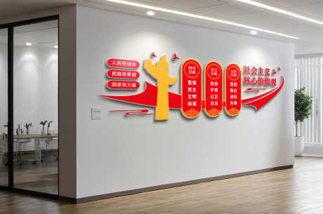 社会主义核心价值观党建文化墙_源文件下载_AI格式_5000X3315像素-文化墙,党建,核心-作品编号:2025041211062375-志设-zs9.com