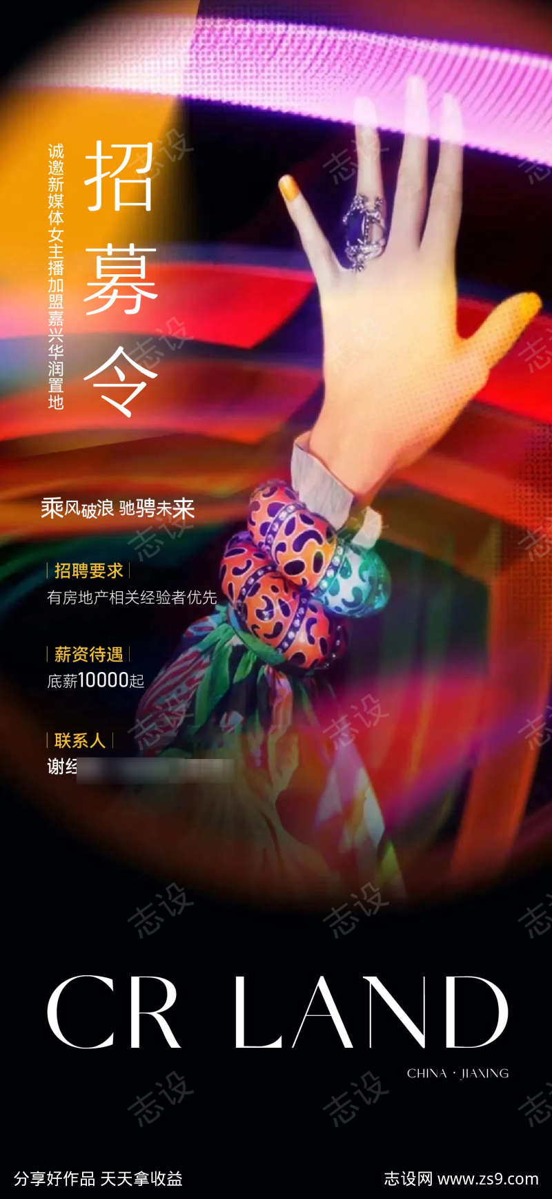招聘人物海报