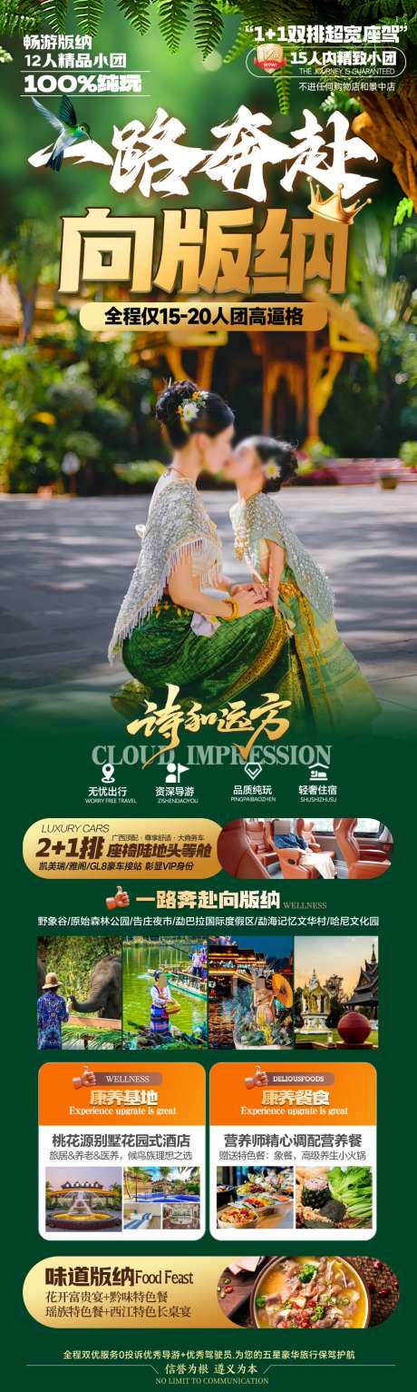 云南西双版纳旅游海报_源文件下载_PSD格式_1080X3600像素-雨林,孔雀,大象-作品编号:2025041412102240-志设-zs9.com