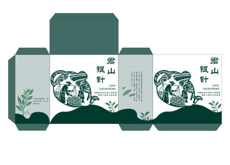 手绘包装盒_源文件下载_PSD格式_1984X1417像素-中式,展开图,礼盒-作品编号:2025041809404970-源文件库-ywjfx.cn