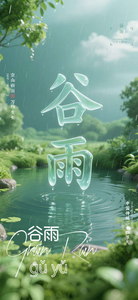 酒吧夜店24节气谷雨3D立体水滴透明字_源文件下载_PSD格式_2008X4350像素-水滴字,立体字,谷雨-作品编号:2025041410249611-志.设′网