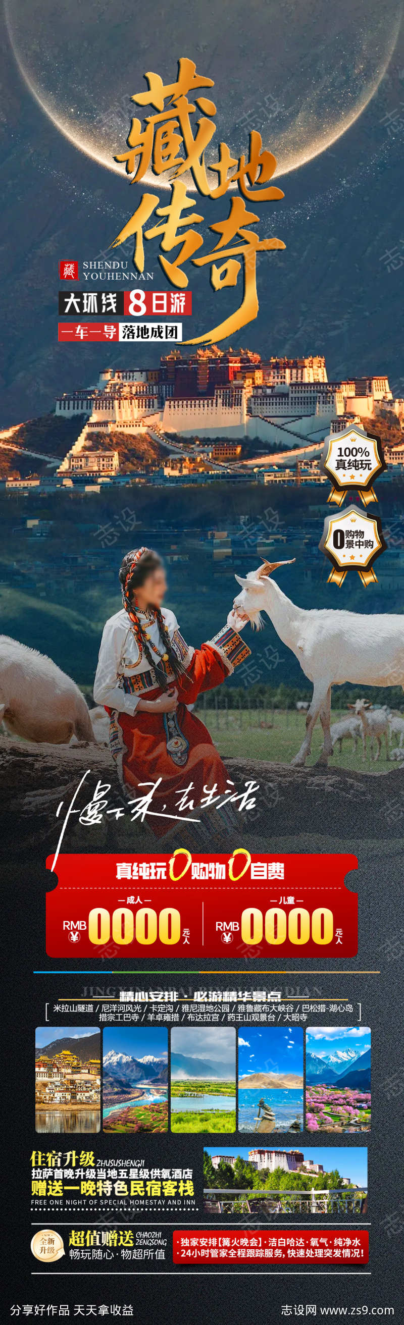 藏地传奇旅游海报