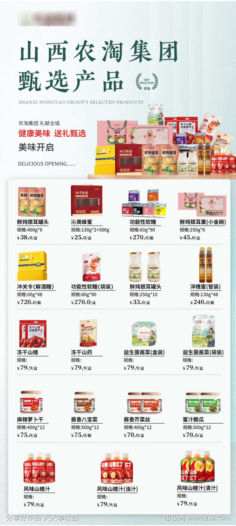 甄选产品宣传单页海报
