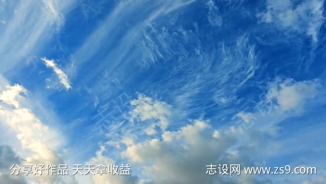 天空白云延时摄影视频素材