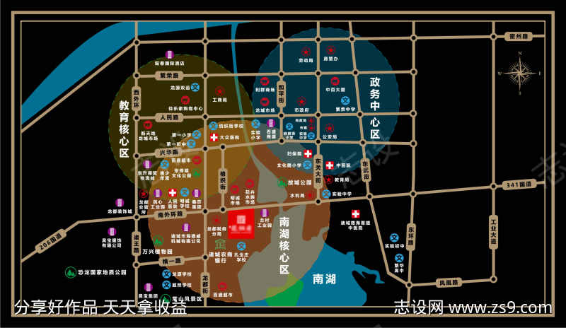 地产区位图