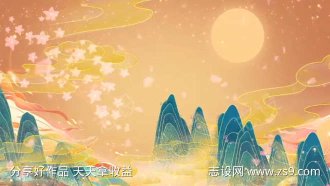 敦煌中国风背景视频