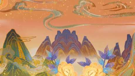 中国风背景视频_视频素材下载_MP4格式_1920X1080像素-山川,古风,视频-作品编号:2025041917275745-志.设,网