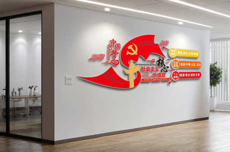 社会主义核心价值观文化墙党建文化墙_源文件下载_CDR格式_3000X1989像素-文化,党建,文化墙-作品编号:2025042008479917-源文件库-ywjfx.cn