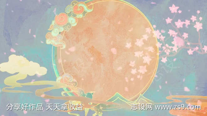 中国风敦煌背景视频