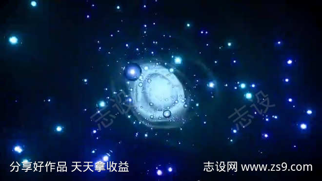 科幻微观粒子漩涡的特效视频素材