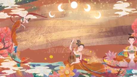 中国风敦煌视频_视频素材下载_MP4格式_1920X1080像素-舞女,视频,背景-作品编号:2025042109146248-志’设˱网