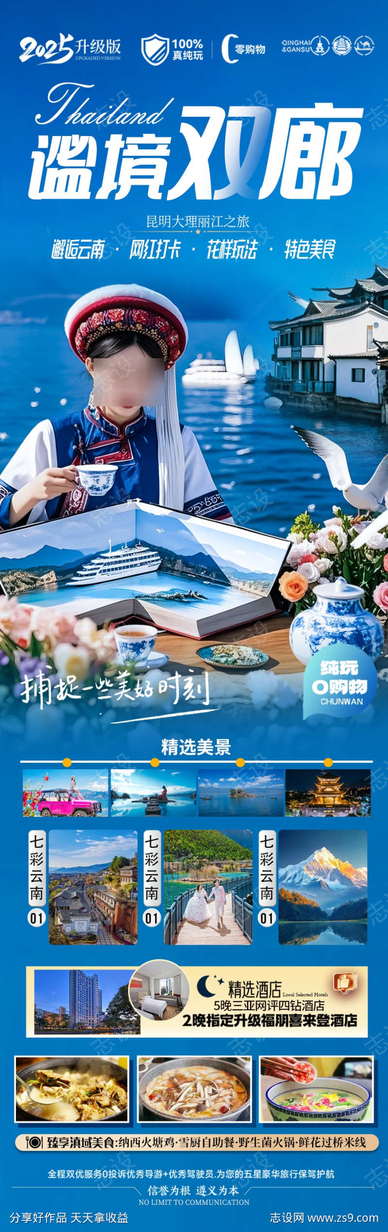 云南旅游海报西双版纳