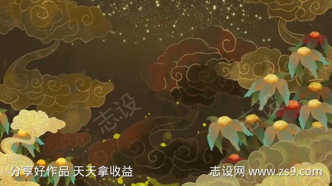 中国风莲花座视频