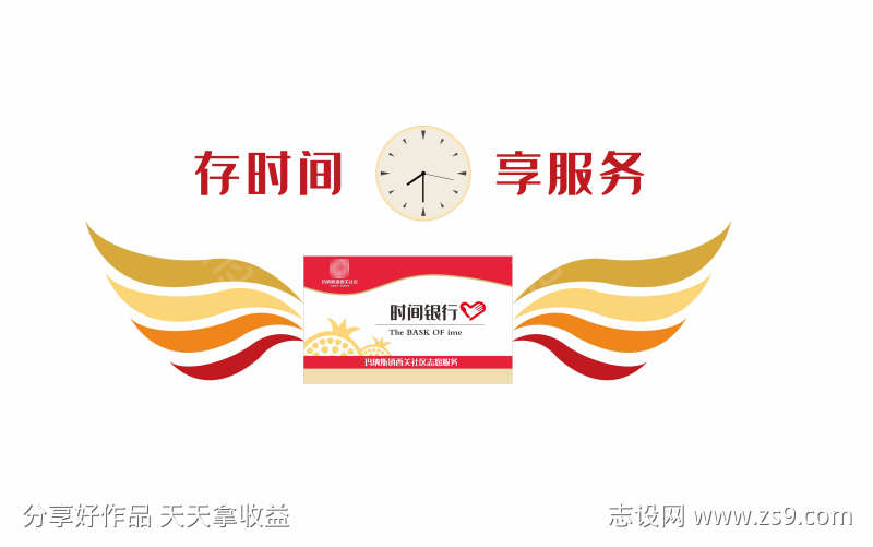 时间银行主题墙