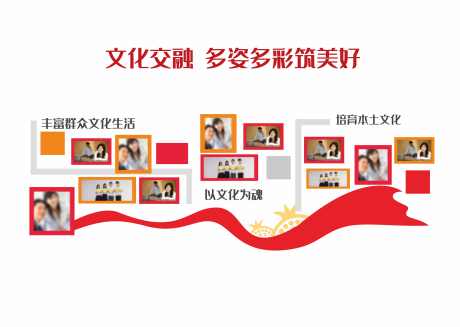 文化交融主题墙_源文件下载_CDR格式_4921X3497像素-主题墙,公司,单位-作品编号:2025042311138844-志设-zs9.com
