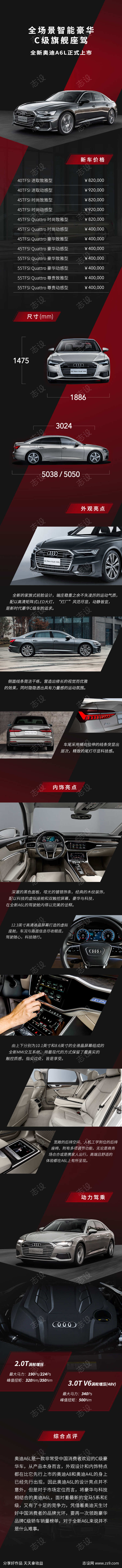 全新奥迪A6L长图海报