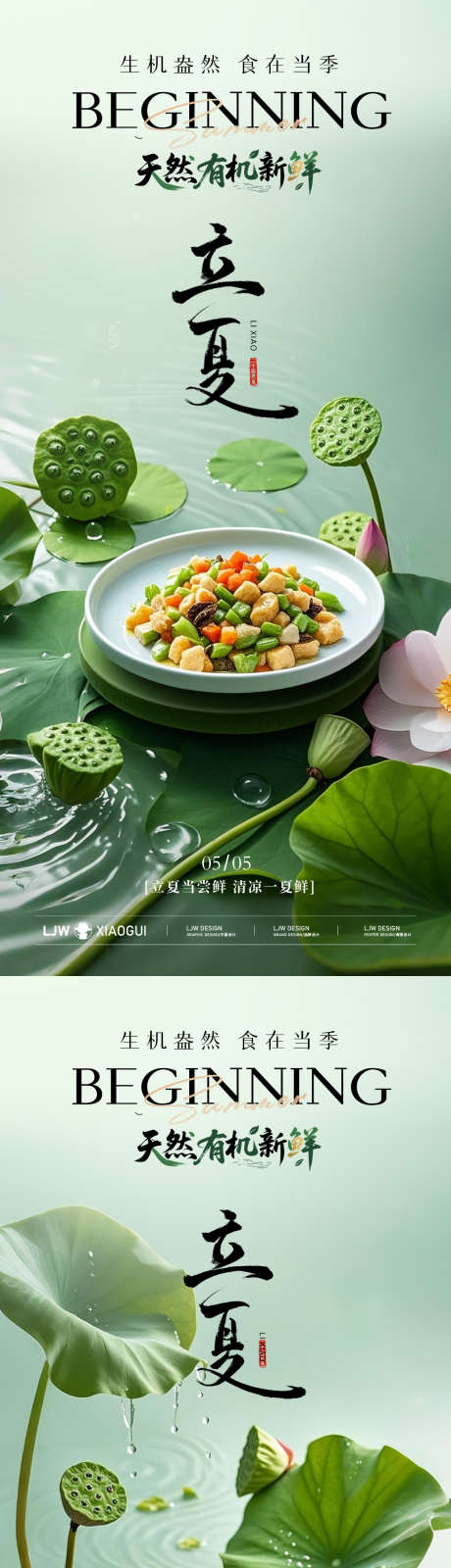 立夏餐饮美食节气海报_源文件下载_PSD格式_1125X4872像素-健康,清新,荷花-作品编号:2025042809175117-志设-zs9.com
