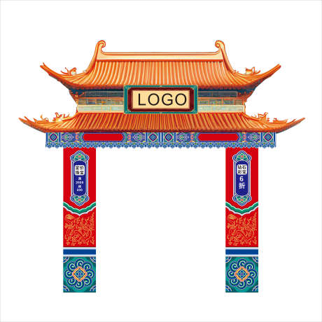 复古门型美陈活动_源文件下载_CDR格式_2000X2000像素-海报,门型,花纹-作品编号:2025042815543112-志设-zs9.com