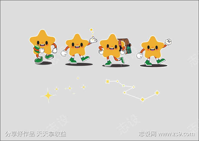 小星星贴纸