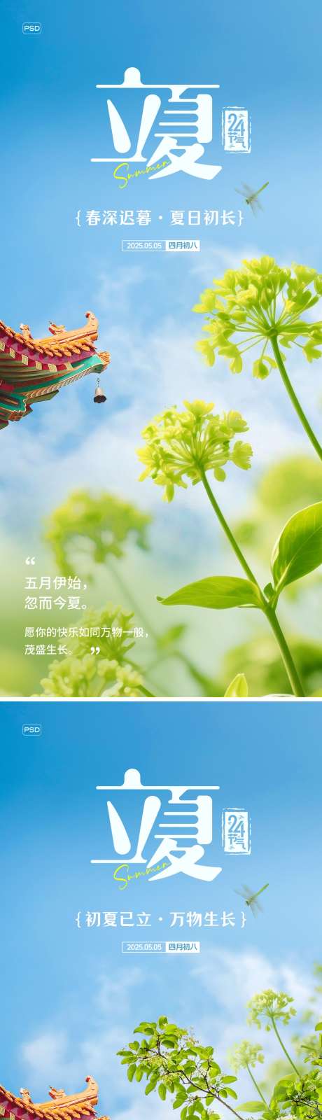 立夏节气海报_源文件下载_PSD格式_1125X2436像素-风景,建筑,清新-作品编号:2025042911105650-志设-zs9.com