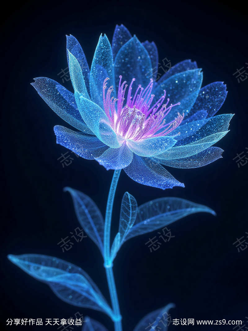 全息影像的花朵