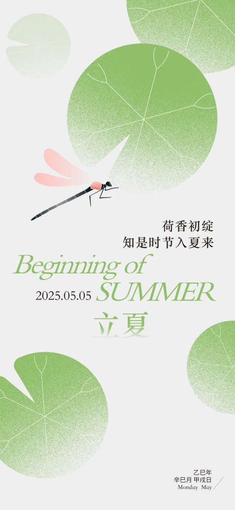 二十四节气立夏海报_源文件下载_PSD格式_1242X2688像素-医美,创意,简约-作品编号:2025043014482953-志设-zs9.com