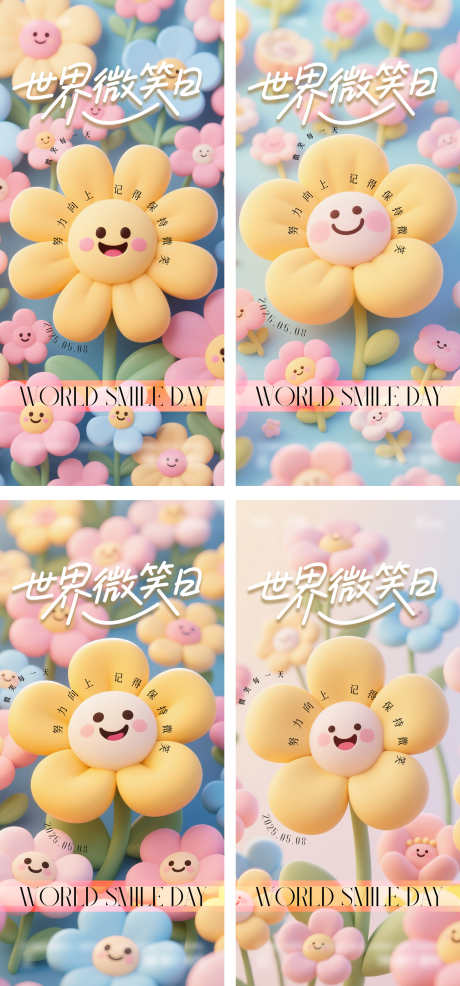 世界微笑日海报_源文件下载_AI,PSD格式_1538X3295像素-3d,花朵,微笑日-作品编号:2025050616577822-素材库-www.sucai1.cn
