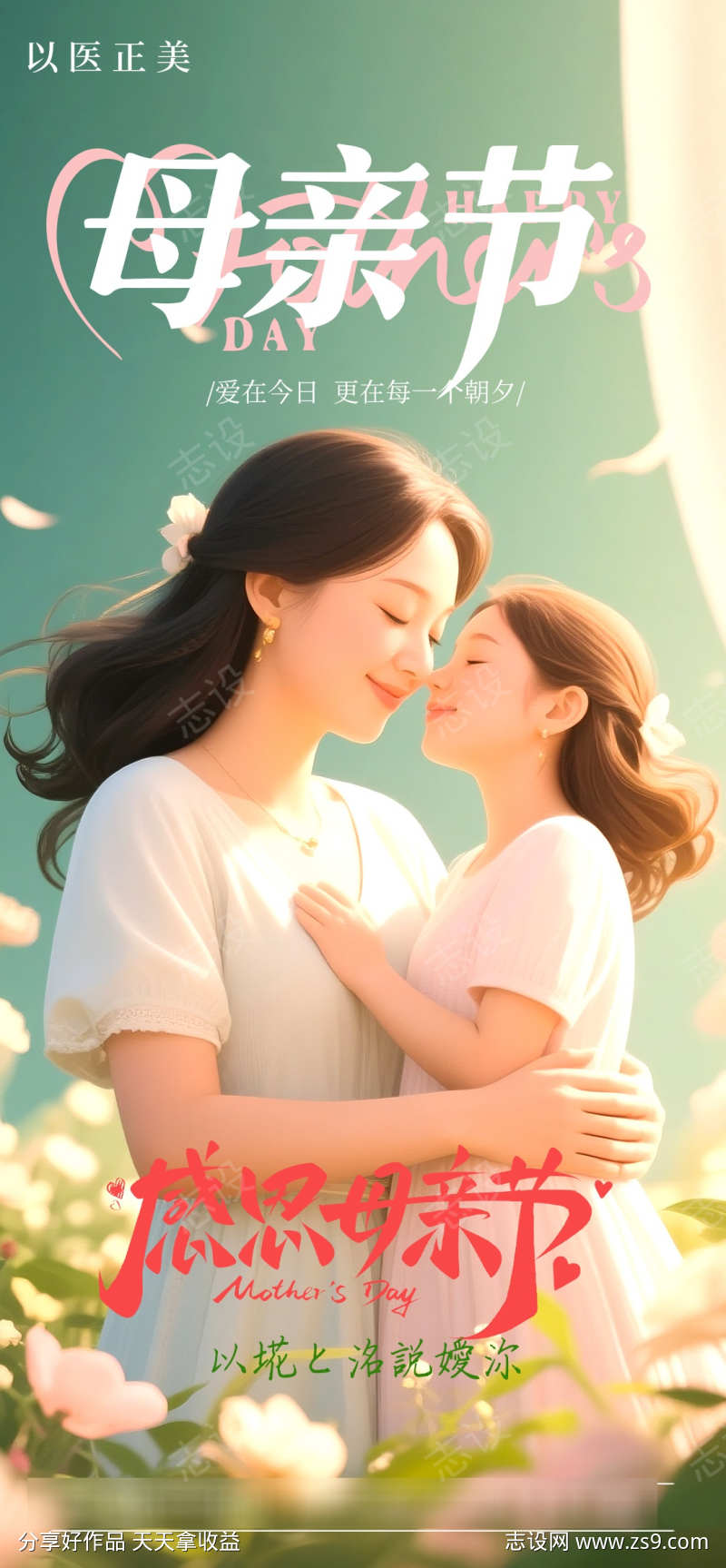 母亲节节日海报