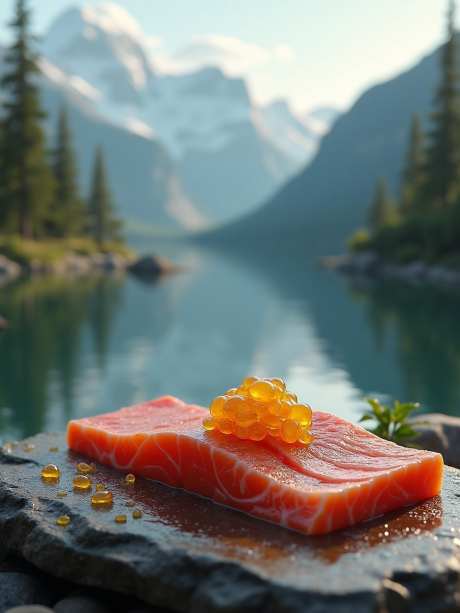 湖边的美味生鱼片_AI图片下载_euler采样_960X1280像素-刺身,生鱼片,风景-作品编号:2025050717514175-志设-zs9.com