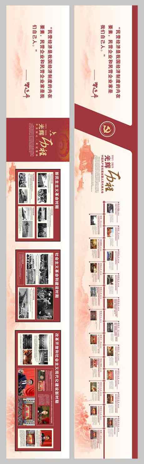 党建发展历程_源文件下载_CDR格式_467X1500像素-红色,展厅,党史-作品编号:2025050813023209-志设-zs9.com