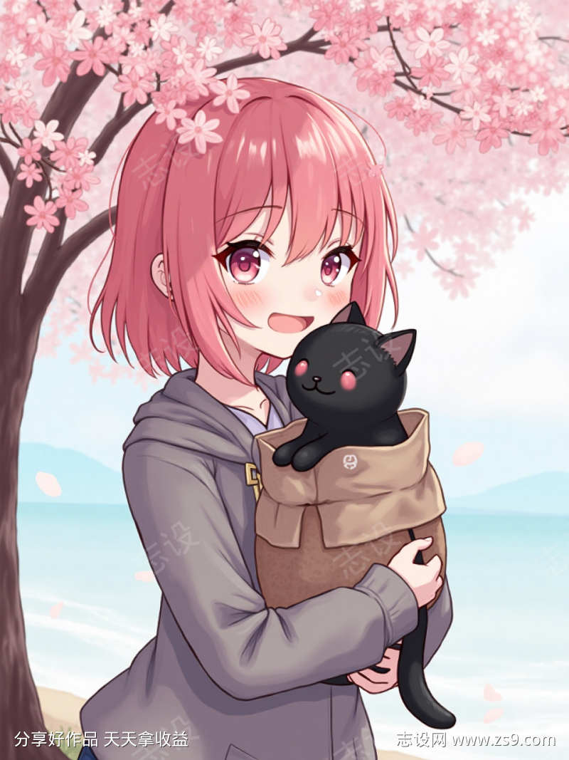 樱花树女孩
