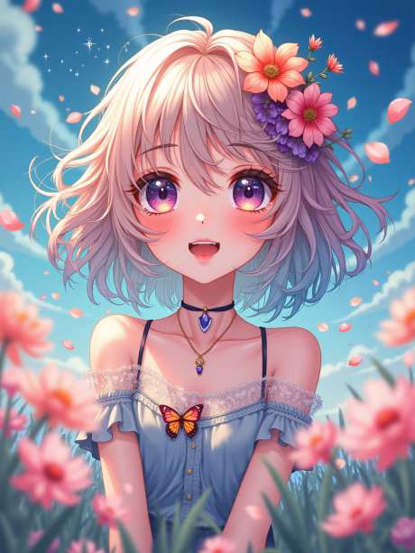 花丛中的少女_源文件下载_PNG格式_960X1280像素-动漫,二次元,人物-作品编号:2025050814482724-志设-zs9.com