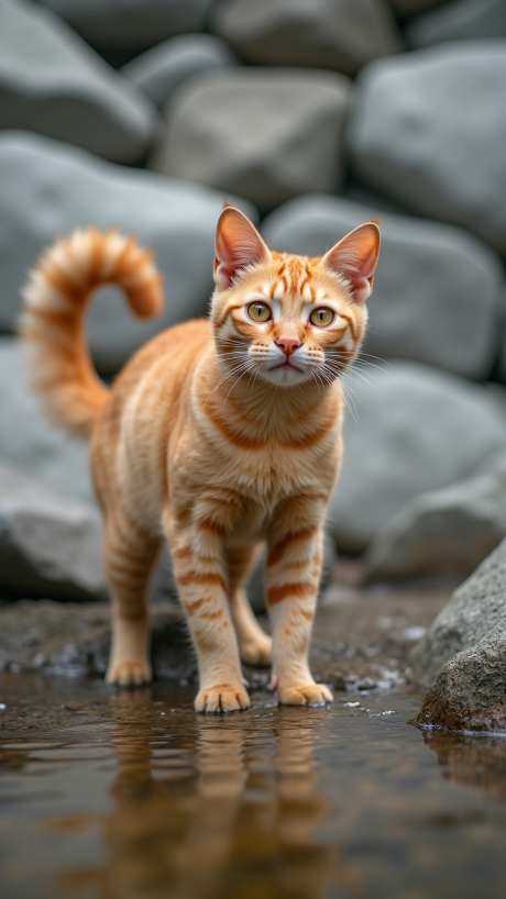 水边的小猫_源文件下载_PNG格式_864X1536像素-河边,水面,萌宠-作品编号:2025050817145094-志设-zs9.com