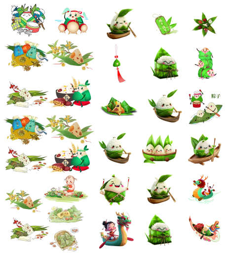 端午节元素_源文件下载_PSD格式_2362X2652像素-文字,挂件,悬浮-作品编号:2025051209248279-志设-zs9.com