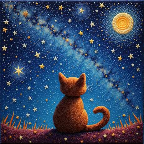 小猫与星空_源文件下载_PNG格式_1024X1024像素-玻璃画,创意装置,银河系-作品编号:2025050917168704-志设-zs9.com
