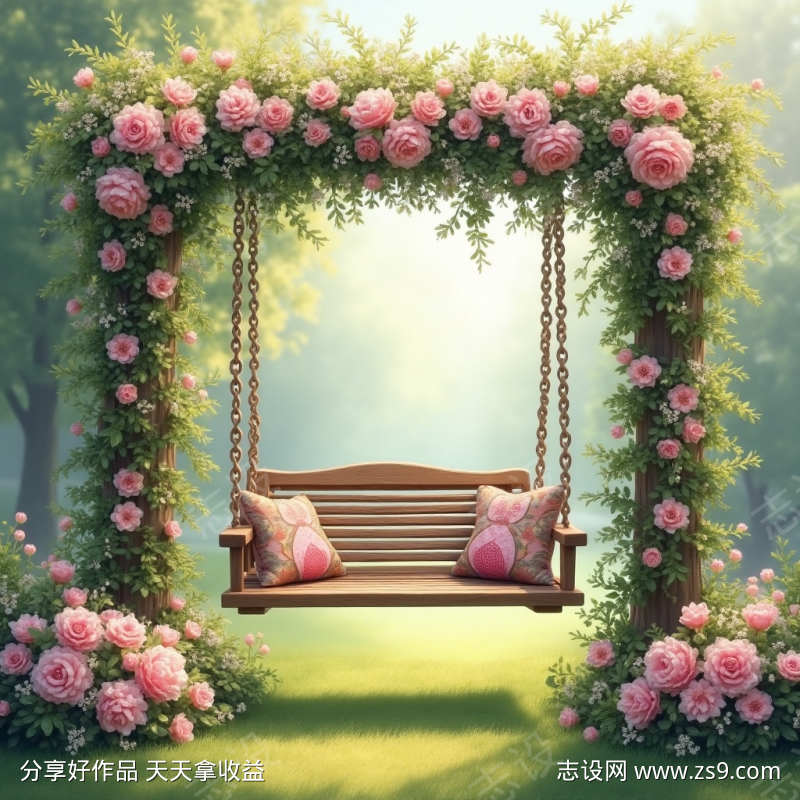 户外的秋千
