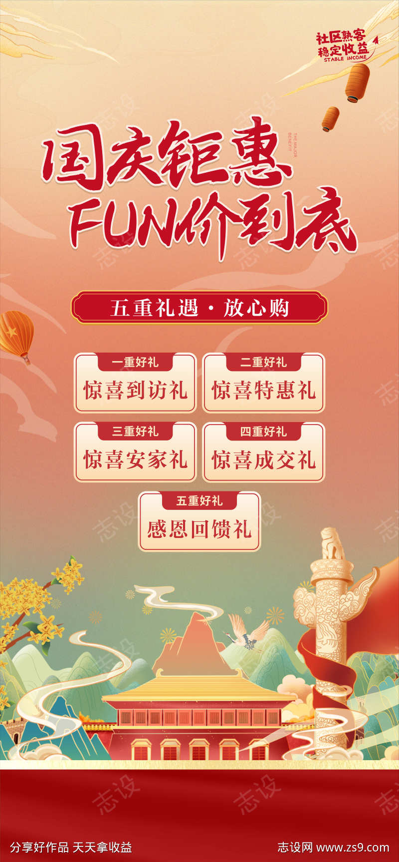 国庆钜惠海报