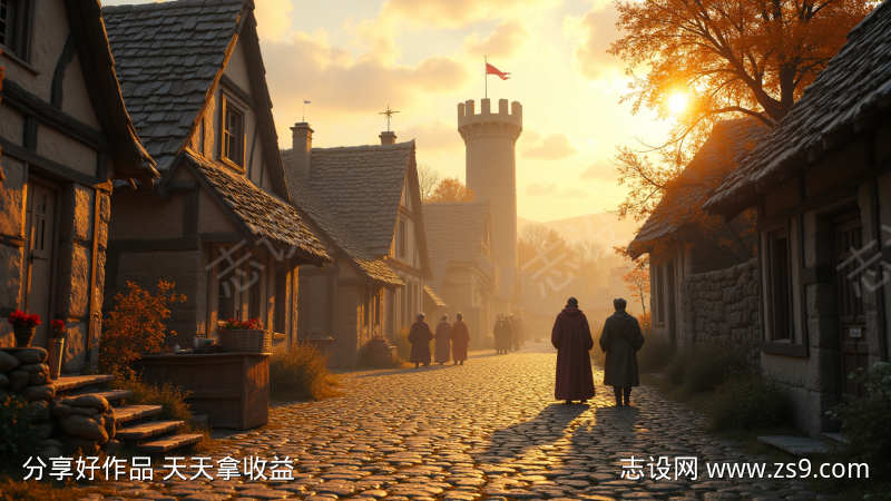 中世纪风格的村庄