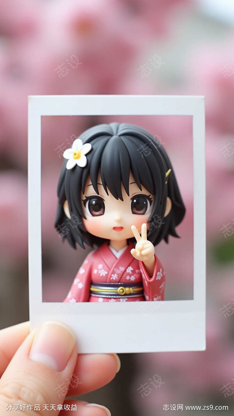 可爱樱花少女