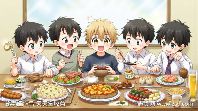 卡通幼儿园餐厅