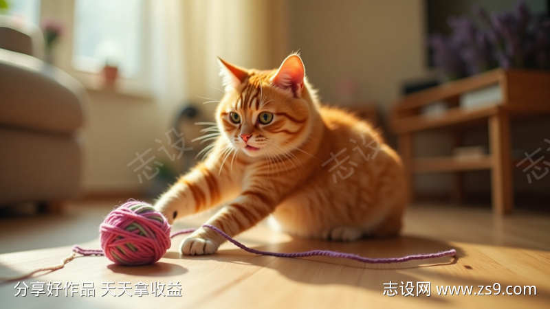 玩耍的橘猫