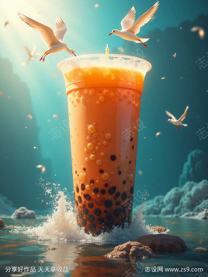 海洋中的正主奶茶