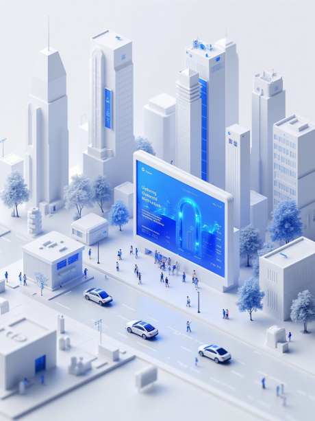 B端3D场景科技城市背景_SD模型下载_safetensors格式_960X1280像素-画风加强,建筑物,通用-作品编号:2025031313276465-志设-zs9.com