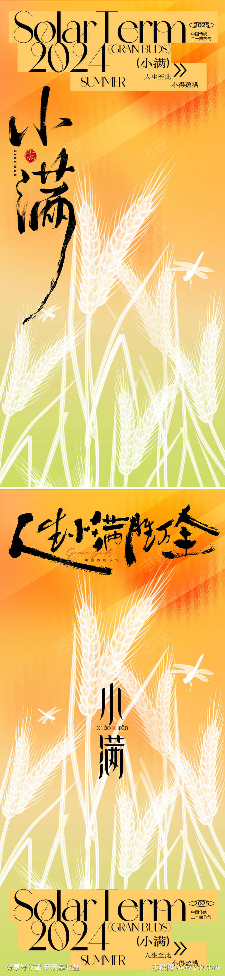 小满节气海报