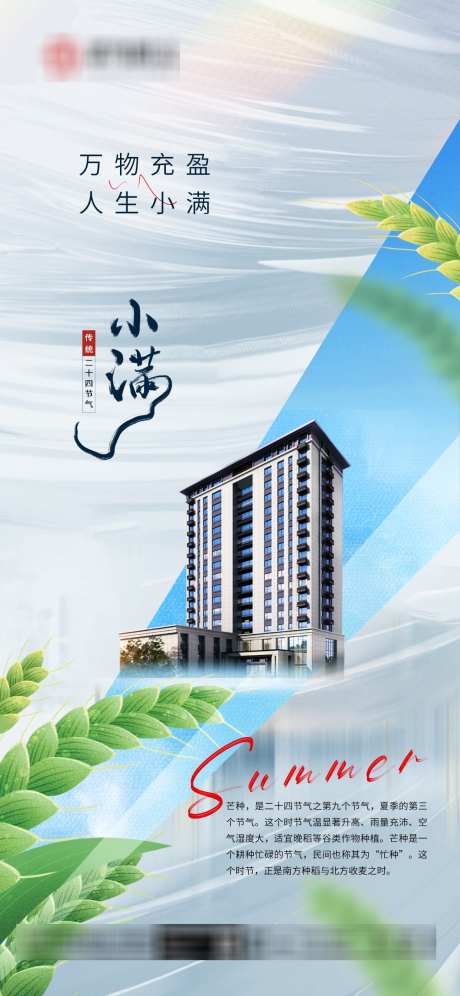 小满节气地产海报_源文件下载_PSD格式_1181X2558像素-朋友圈,广告,宣传-作品编号:2025051314288738-志设-zs9.com
