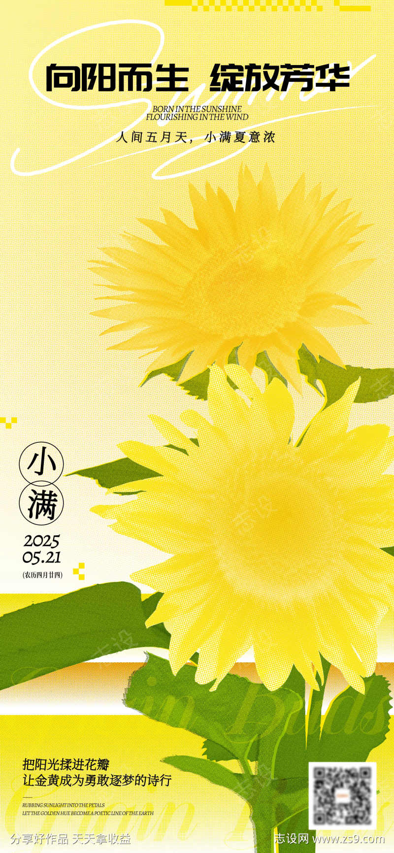 小满节气海报