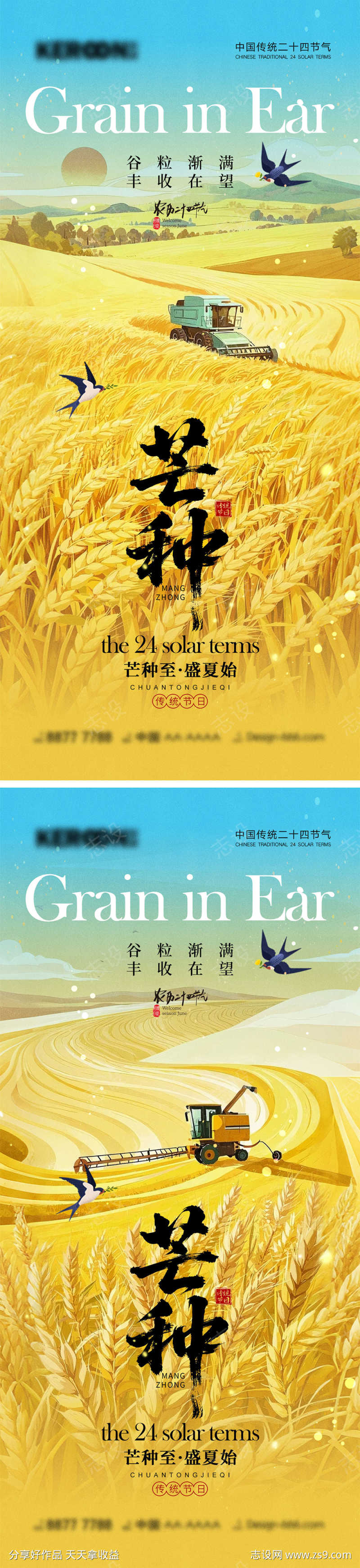 芒种节气海报