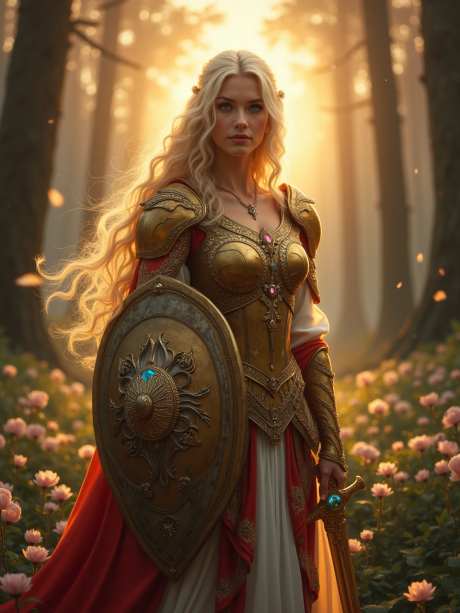 金发碧眼的女战士_源文件下载_PNG格式_960X1280像素-武器,夕阳,盾牌-作品编号:2025051319203285-志设-zs9.com