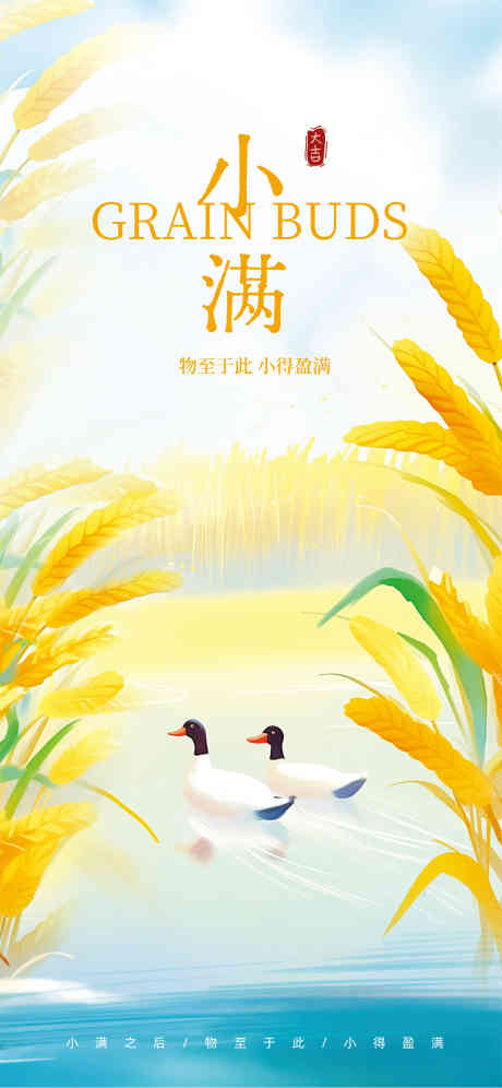 小满二十四节气_源文件下载_CDR格式_4386X9492像素-二十四节气,绿色,日历-作品编号:2025051509487279-志设-zs9.com